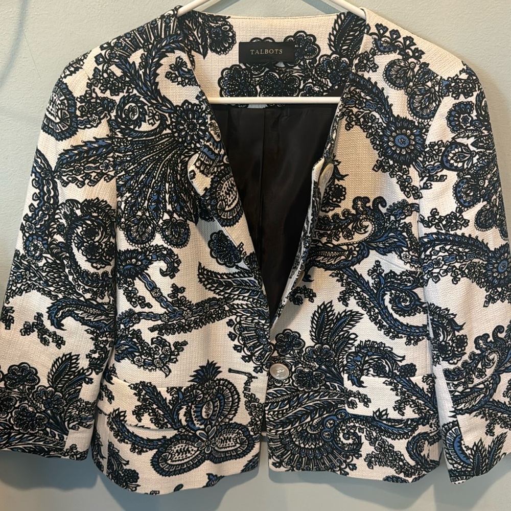 Talbots Lined Blazer Size 6